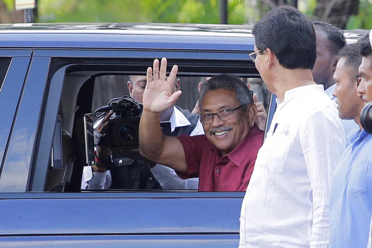 Gotabaya Rajapaksa es elegido presidente de Sri Lanka con 52% de los votos