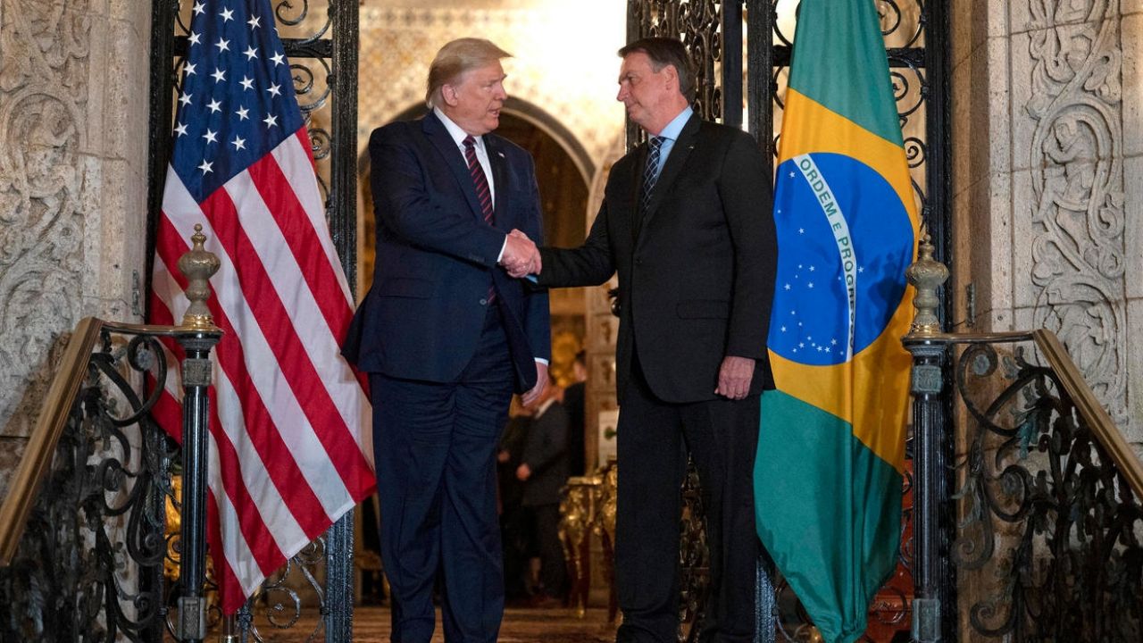 Resultado de imagen de Trump y Bolsonaro reafirman su apoyo a Juan Guaidó